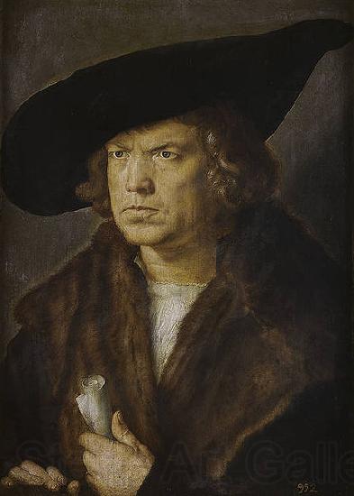 Albrecht Durer Portrait of an Unidentified Man Norge oil painting art